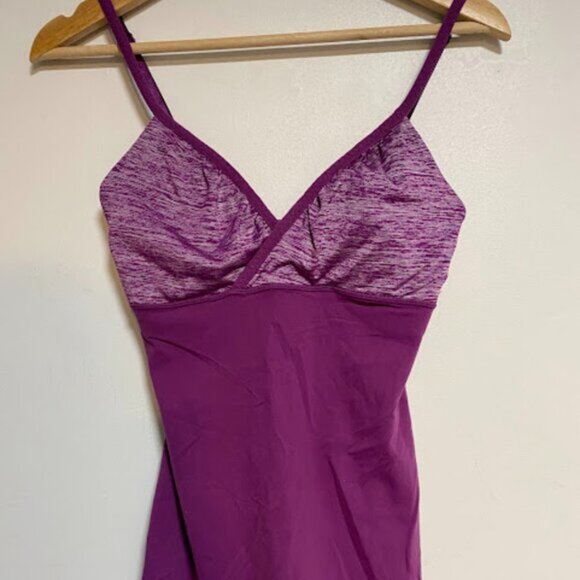 Lululemon Athletica Purple Built-in Shelf Bra Women's Tank Top Size 8 - Picture 3 of 8